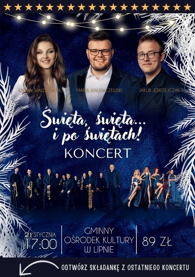 W Lipnie zagra Walenczewsky Big Band. Urokliwa mieszanka świątecznego i karnawałowego klimatu