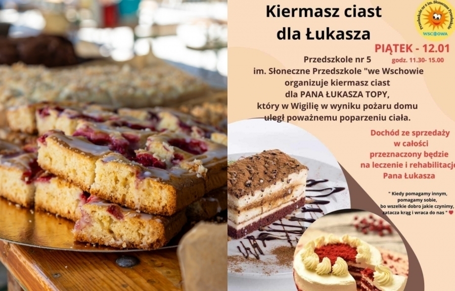 Słodkie wsparcie dla Łukasza Topy Charytatywny kiermasz organizuje Słoneczne Przedszkole we Wschowie