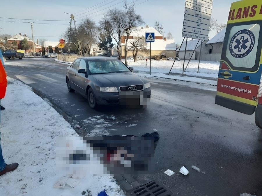 Kierowca audi potrącił 68-latka. Do zdarzenia doszło na ul. Kolejowej we Wschowie