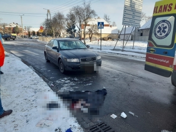 Kierowca audi potrącił 68-latka. Do zdarzenia doszło na ul. Kolejowej we Wschowie