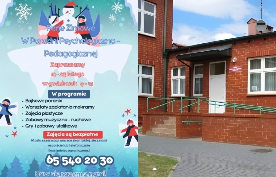 Ferie pełne atrakcji dla najmłodszych w Poradni Psychologiczno-Pedagogicznej