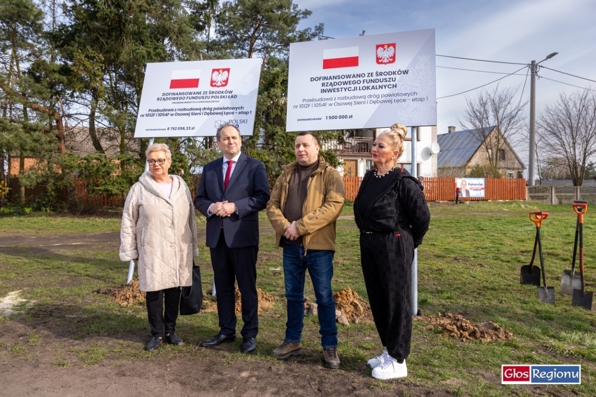 Rusza przebudowa drogi DębowaŁęka - Osowa Sień VIDEO