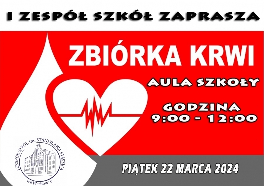 Oddaj krew i uratuj życie Akcja krwiodawstwa w Staszicu