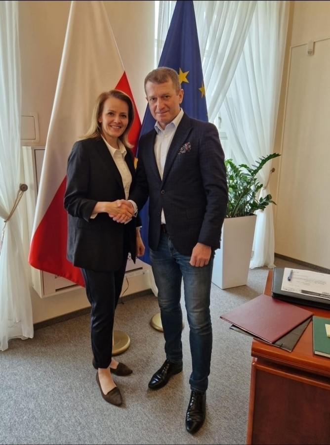 Marta Panicz-Szajnkenig spotkała się z Wiceministrem Sportu. Dla Wschowy nie tylko pływalnia