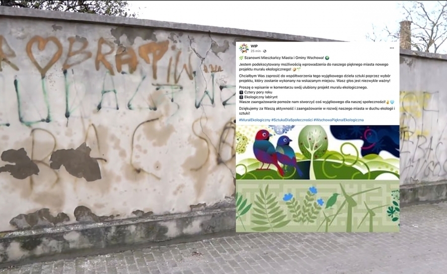 Wybierz projekt który ozdobi miasto. Trwa głosowanie na nowy mural we Wschowie