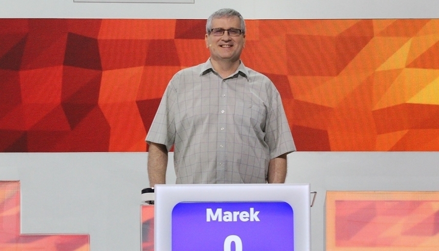 Kolejny sukces Marka Lasoty Sławianin wygrałodcinek teleturniej Gra słów - Krzyżówka TVP1