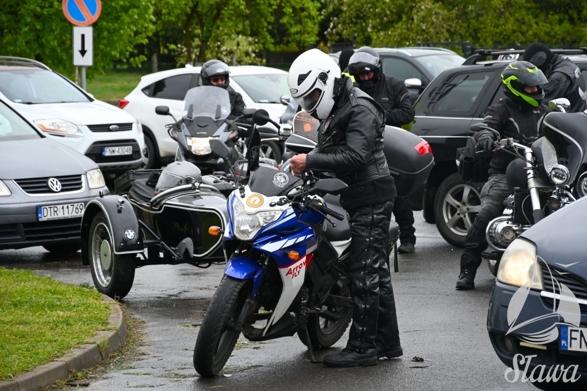 Zlot motocyklowy Sławskiego Bractwa odbył sięmimo kapryśnej pogody