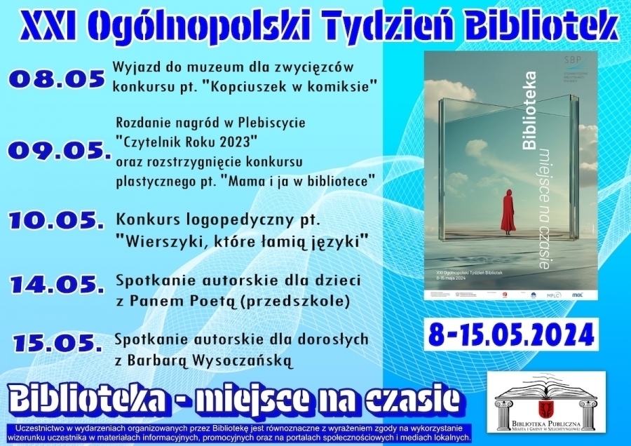 Szlichtyngowa świętuje Tydzień Bibliotek. Zobacz co czeka na uczestników