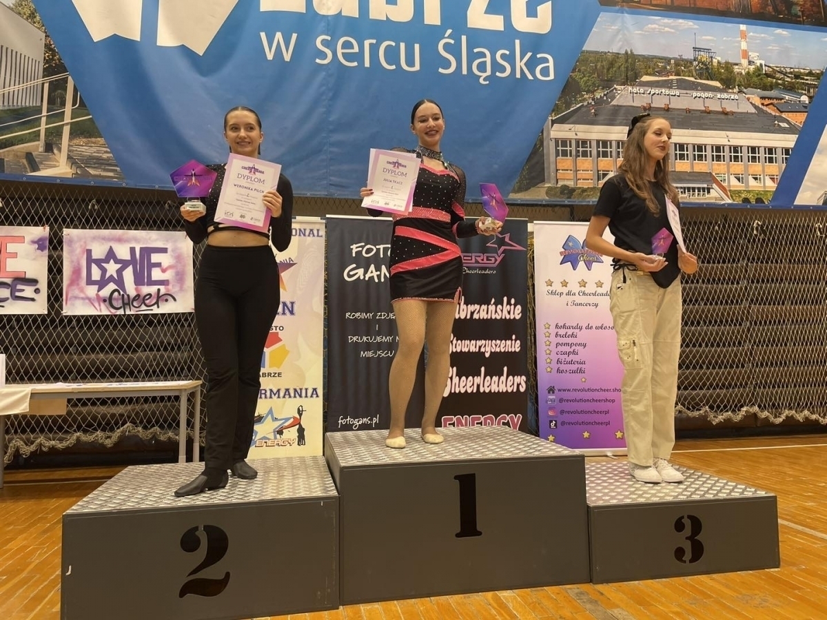 Cheerleaderki ze Wschowy z medalami Na zawodach Cheermania w Zabrzu nie było łatwo