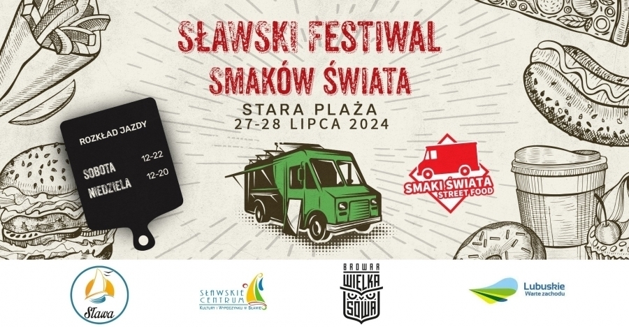 Zapowiada się smakowity weekend w Sławie. Na terenie SCKiW zaparkująfood trucki
