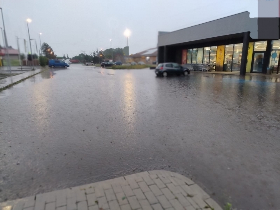 We Wschowie lało jak z cebra Strażacy mieli pełne ręce roboty