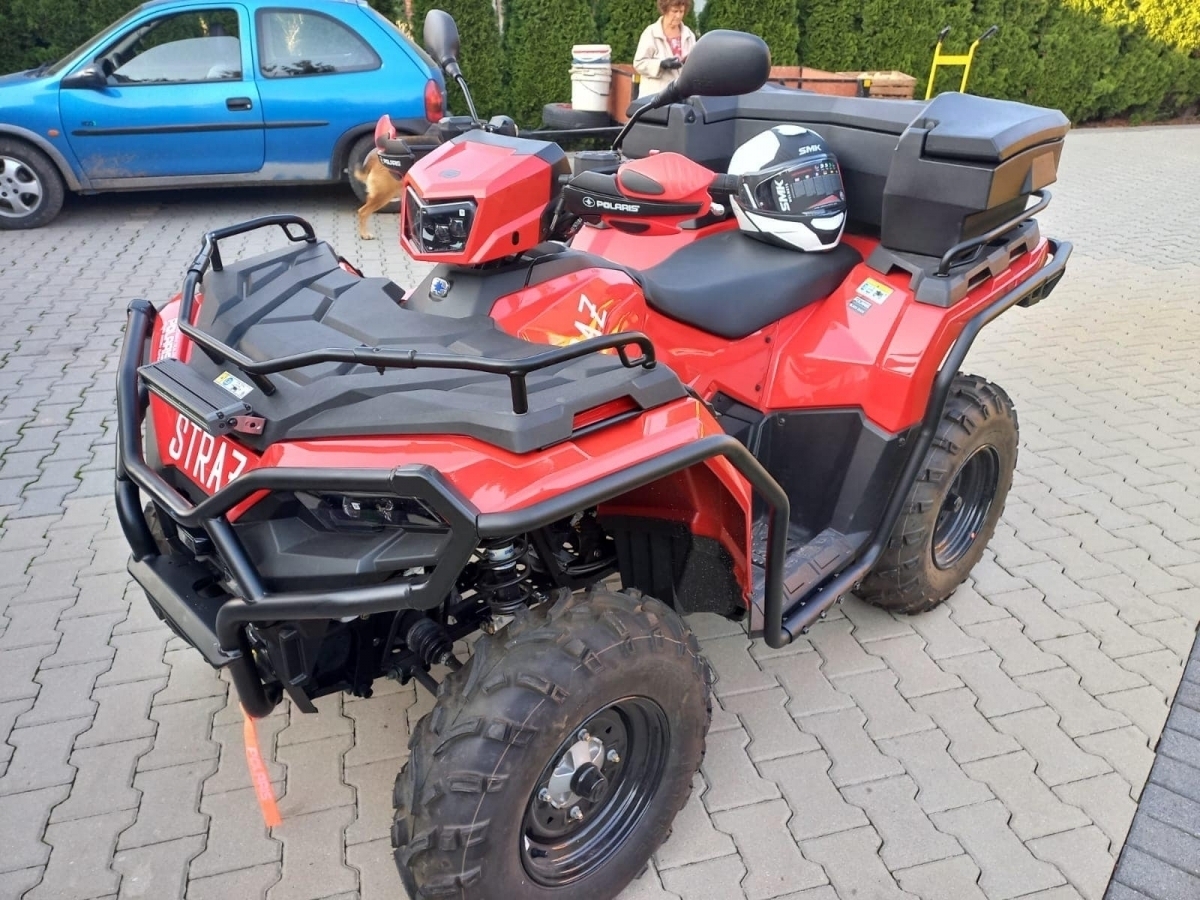 Nowy pojazd OSP Siedlnica już terenie. To quad kupiony za premię frekwencyjną