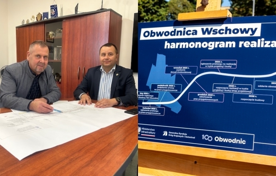 Obwodnica Wschowy coraz bliżej. Wicestarosta spotkałsię z przedstawicielem GDDKiA