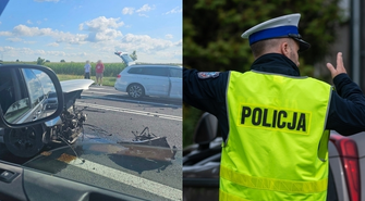 Wypadek na DK12. Trzy osoby trafiły do szpitala