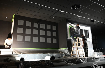 Niebawem zobaczymy efekt końcowy. Na sali widowiskowej w Sławie trwająprace wykończeniowe