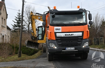 Remont w Lipinkach jużtrwa. Będzie nowa jezdnia i ścieżka rowerowa aż do Sławy