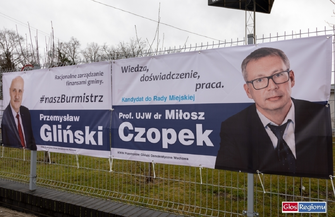 We Wschowie pojawiają się pierwsze banery wyborcze. Gliński startuje z Czopkiem FOTO
