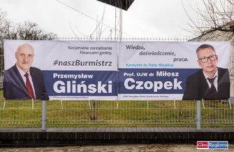 We Wschowie pojawiają się pierwsze banery wyborcze. Gliński startuje z Czopkiem FOTO
