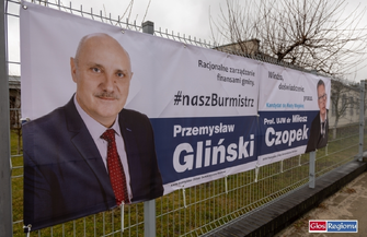 We Wschowie pojawiają się pierwsze banery wyborcze. Gliński startuje z Czopkiem FOTO