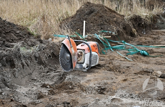 Powstaje chodnik w stronę cmentarza