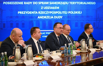 Starosta Wschowski Andrzej Bielawski na spotkaniu z prezydentem Dudą. To była bardzo trudna kadencja