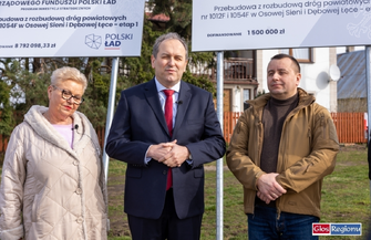 Rusza przebudowa drogi DębowaŁęka - Osowa Sień VIDEO