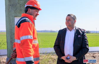 Asfalt na nowej ścieżce rowerowej już się układa A. Bielawski Wielu mówi o koncepcjach ja pokazujęrealne działania