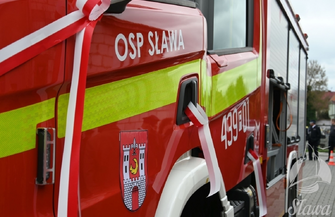 Strażacy ze Sławy mają nowy wóz To średni samochód ratowniczo-gaśniczy marki Scania