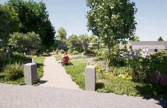 Zielona oaza z tężniąsolankową i placem zabaw. Tak będzie wyglądał teren byłego gimnazjum