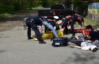 Dramatyczna sobota w Sławie. W mieście doszło do serii wypadków ĆWICZENIA
