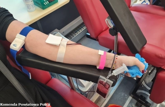 Policyjna zbiórka krwi zakończona sukcesem. Udało sięzebraćaż12 litrów