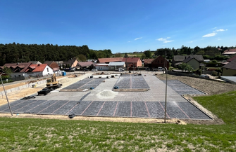 W Lginiu trwająintensywne prace nad parkingiem. Wszystko zgodnie z planem aby zdążyć przed latem