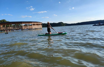 Jezioro Lgińsko z SUPer perspektywy FOTO