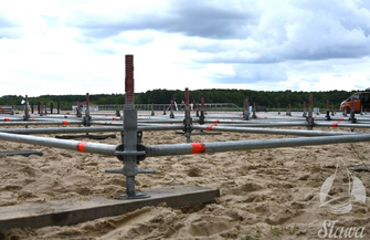 Rap Stacja Festiwal 2024. W Sławie ruszyła budowa festiwalowego miasteczka