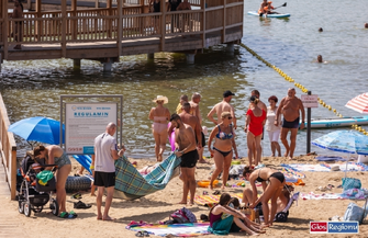 Plaża w Lginiu tętni życiem. CKiR przygotowało mnóstwo atrakcji FOTO