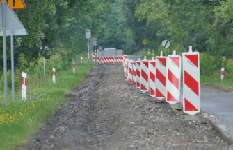 Trwa remont DW nr 278 w Łysinach. Sygnalizacja świetlna tylko do końca przyszłego tygodnia