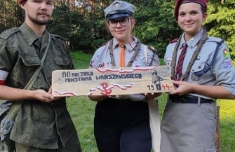 Patriotycznie w Lginiu. Harcerze oddali hołd bohaterom Powstania Warszawskiego