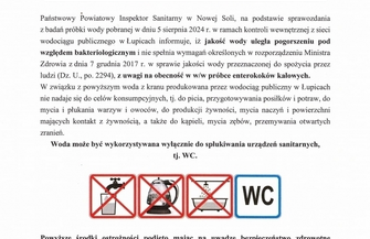 Alarm sanitarny w 6 miejscowościach na terenie gminy Sława. Woda z kranu nie nadaje się do picia