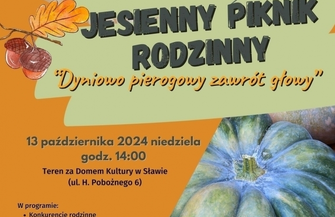 Największa dynia i najsmaczniejsze pierogi. Jesienny rodzinny piknik w Sławie już dziś