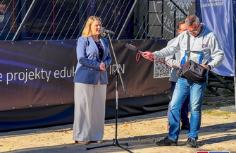 Mobilny Przystanek Historia Przyszłości w Sławie. Z atrakcji można korzystać do niedzieli