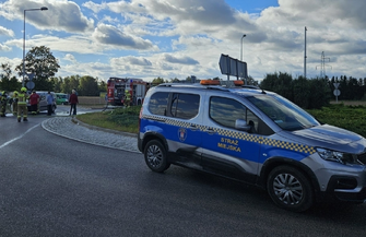 Pożar samochodu na obwodnicy Sławy. Szybka reakcja świadków była kluczowa