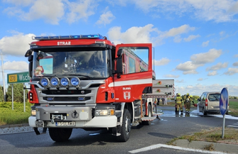 Pożar samochodu na obwodnicy Sławy. Szybka reakcja świadków była kluczowa