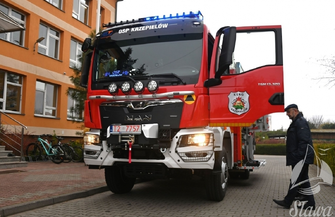 Druhowie z Krzepielowa pochwalili sięnowym wozem bojowym