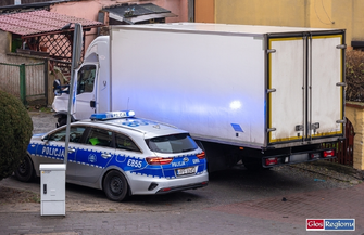 Iveco wpadło na barierki. Szczęście że nikt nie ucierpiał FOTO