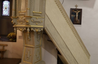 Ołtarz i ambona w nowej odsłonie. Prace w Jędrzychowicach zakończone ZDJĘCIA