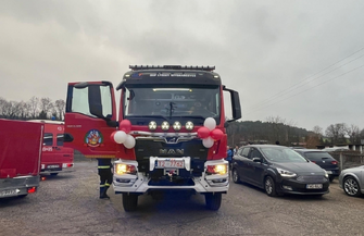 Nowy wóz strażacki w gminie Wschowa. OSP Łysiny-Wygnańczyce ma się czym pochwalić