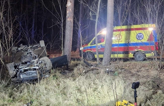 Dachowanie na trasie Lubogoszcz Lubiatów. Kierowca BMW miał 2 promile alkoholu