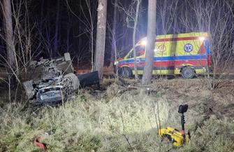 Dachowanie na trasie Lubogoszcz Lubiatów. Kierowca BMW miał 2 promile alkoholu