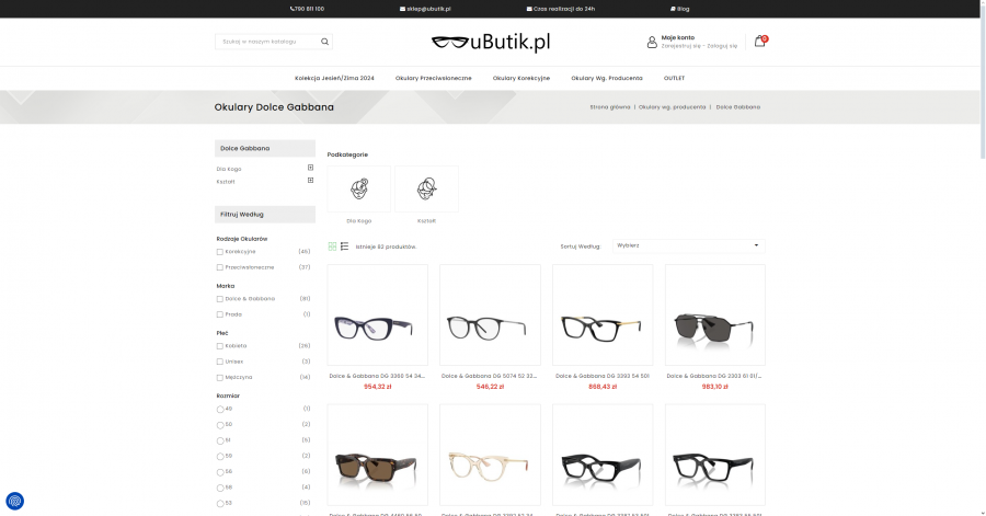 Okulary Dolce Gabbana - perfekcyjne połączenie mody i funkcjonalności