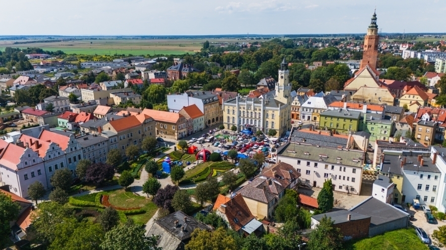 Kamera na Rynek we Wschowie. Podgląd na żywo z wieży ratusza LIVE